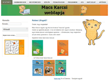 Tablet Screenshot of macskarcsi.hu